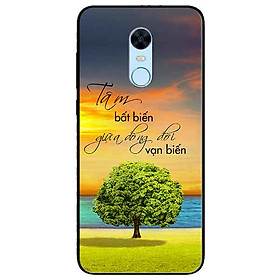 Ốp lưng in cho Xiaomi Redmi Note 5 (Redmi 5 Plus) Mẫu Tâm Bất Biến