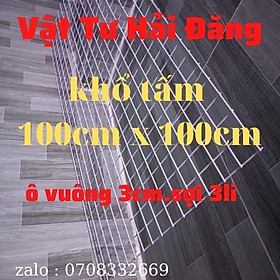 Mua tấm lưới sắt ô vuông ( khổ 1m x 1m : ô vuông 3cm) lưới sắt sơn tĩnh điện lưới sắt trang trí
