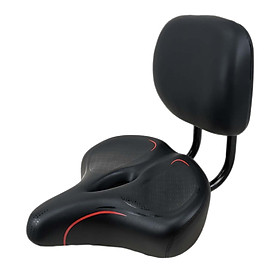 Bike Seat with Backrest Back Support Portable Tricycle Saddle  Saddle