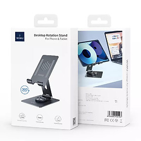  Kệ Wiwu Desktop Rotation Stand Zm106 Dành Cho Điện Thoại, Máy Tính Bảng Chân Đế Để Bàn Xoay 360 Độ - Hàng Chính Hãng