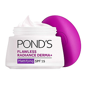 Bộ Đôi Kem Dưỡng Trắng Da Cao Cấp Ngày & Đêm Pond's Flawless Radiance Derma+ (50g/hũ)