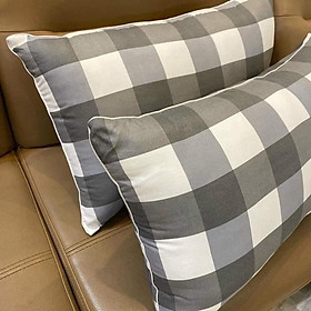 Mua Ruột Gối Muji xuất Nhật 1 đôi (2 chiếc) hàng đẹp độ cao gối vừa phải k gây đau cổ có khoá kéo