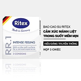 Combo 3 chiếc bao cao su Ritex RR.1 Thăng hoa cảm xúc JN-RI-RR.13