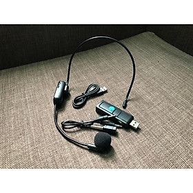 Mic không dây quang tai usb cho loa kéo, loa trợ giảng, máy tính laptop