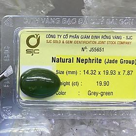 Mua Viên Đá Ngọc Bích Nephrite Phong Thuỷ Tự Nhiên Kiểm Định