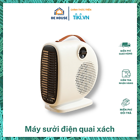 Mua Máy Sưởi Điện Để Bàn 2 Chế Độ Nhiệt Có Quai Xách - Quạt Sưởi Điện mini Văn Phòng Làm Ấm Nhanh - Hàng Nhập Khẩu