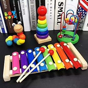Combo đồ chơi giáo dục Montessori phát triển trí thông minh cho bé vừa học vừa chơi
