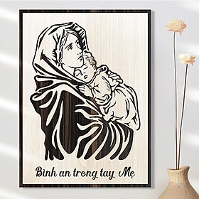 Mua Tranh công giáo TBIG-CG008: Bình an trong tay Mẹ