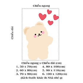 Mua Hình dán gấu tim trang trí gương nhà cửa  cửa hàng cute