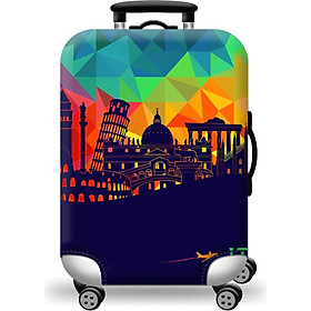 Túi bọc bảo vệ vali -Áo vỏ bọc vali - Xanh Đỏ