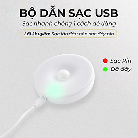 Mua Đèn Led Tròn Cảm Biến  Cảm Ứng Ch uyển Động Dán Tường Cổng Sạc USB