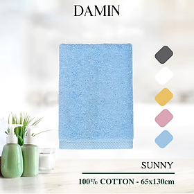 Khăn tắm Damin Sunny 100% bông cotton 65x130cm