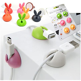 Mua Bộ 6 Nút Cao Su Silicon Giữ Cáp  Dây Sạc USB Và Tai Nghe Cố Định
