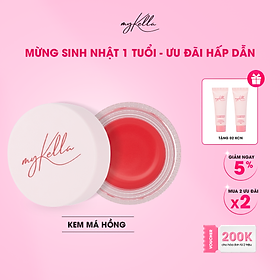 Má Hồng Dạng Kem myKella Trang Điểm Má - Môi - Mắt 3in1 - Multi Purpose Balm Peach Màu Hồng 8.5g