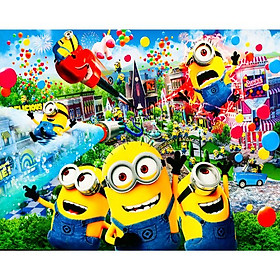 Mua Tranh dán tường 3d minion - trang trí phòng bé - ép kim sa - có sẵn keo TB77