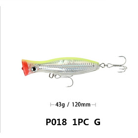 Mồi POP 12CM 43GRAM Câu Cá Nhân Tạo Chuyên Dụng 120mm / 43g MỒI CÂU CÁ BOB BỐP , THỂ THAO GIẢI TRÍ , BIỂN , JIG