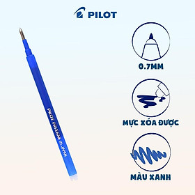 Ruột bút xóa được Pilot Frixion ball Clicker mực xanh