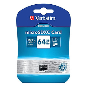 Thẻ nhớ Verbatim Micro SDHC 64GB Class 10 - Hàng chính hãng