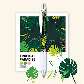 Bút gel Pentel EnerGel Kawaii - TROPICAL PARADISE - Mực xanh dương (Blue)