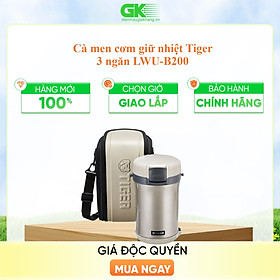 Hộp đựng cơm giữ nhiệt Tiger 3 ngăn LWU-B200 (1.41L)