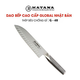 Dao bếp Nhật cao cấp Global G48 = G80 Santoku - Dao thái đa năng(180mm) - Dao bếp Nhật chính hãng