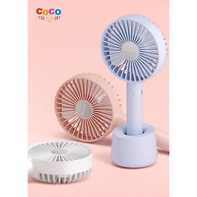Mua Quạt Mini Cầm Tay YOOBAO F02 2500mAh - Quạt Tích Điện Cầm Tay Có Đế Để Bàn 3 Cấp Độ Gió