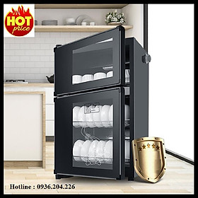 Mua Máy sấy bát đĩa 2 tầng diệt trùng khử khuẩn cao cấp  tủ sấy bát gia đình 2 tầng KS-980A dung tích 98 lít