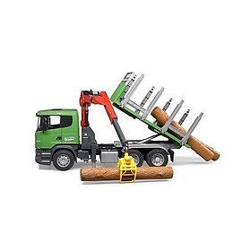 Đồ chơi dạng mô hình xe chở gỗ Scania Bruder BRU03524