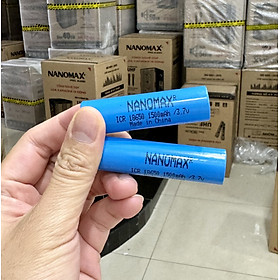 Pin Sạc Nanomax ICR 18650 Dung Lượng 1500mAh 3.7v Cho Loa Kéo Quạt Mini Đèn Pin Tông Đơ Sạc Dự Phòng Hàng Chính Hãng