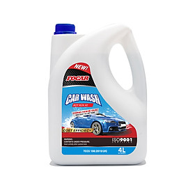 Nước rửa xe bọt tuyết  đậm đặc Car Wash Foam FOCAR 4L - dưỡng bóng bảo vệ màu sơn, tỷ lệ pha 1:70 siêu tiết kiệm, hệ chất dưỡng bóng vỏ sơn  Polymer  kép, PH trung tính