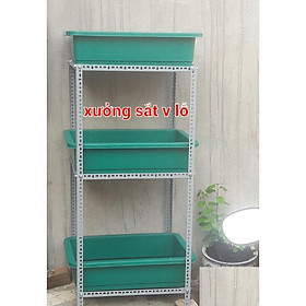 Mua Kệ Trồng Rau 3 chậu (KỆ KHÔNG CHẬU ) - xám