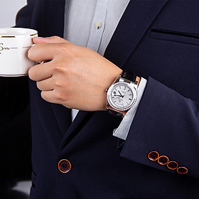 【START】đồng hồ kim cương nam đồng hồ cơ tự động chống nước chức năng hiển thị thứ ngày đồng hồ thời trang