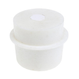 White / Silicone Rubber Stopper Plug Bung Cap for Flask, Test Tube, Bottle / Non-toxic and Odorless