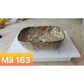 Mua CHẬU LAVABO ĐẶT BÀN VÂN ĐÁ TỰ NHIÊN HÌNH CHỮ NHẬT CAO CẤP4