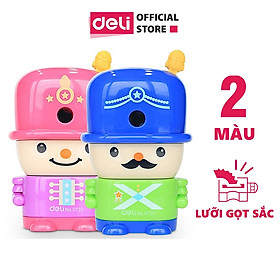 Gọt Chì Quay Tay Hình Chú Lính Chì Deli - Xanh/Hồng - 1 Chiếc - 733