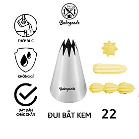 Mua Đui bắt kem 22  đuôi bắt kem  đui sao 8 cánh trang trí bánh chất liệu thép không gỉ đúc liền khối dày dặn  cứng cáp