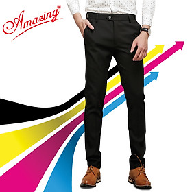 Quần tây nam ống côn Amazing, dáng trẻ ôm gọn slimfit, nhiều màu nam tính, chất liệu co giãn, trer trung, năng động