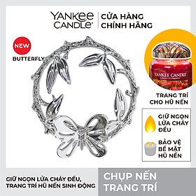 Chụp nến trang trí Yankee Candle - Matte Silver Butterfly