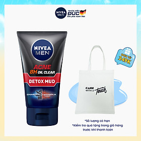 Sữa Rửa Mặt NIVEA MEN Detox Mud Bùn Khoáng Giúp Giảm Mụn & Hư Tổn Da (100G) - 83940