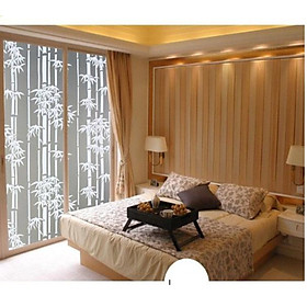 Mua Combo 5m Decal Giấy Dán Kính TRÚC TRẮNG Khổ 45cm Có Sẵn Keo Tiện Lợi