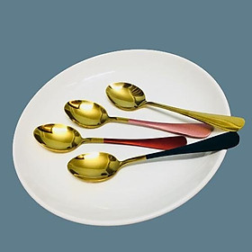 Mua Set bộ 5 Muỗng  Thìa Cafe mạ vàng Cao cấp