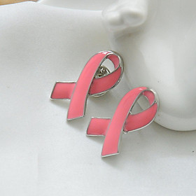Breast Cancer Awareness Ribbon Clothing Accessory Brooch Pins Women Jewelry