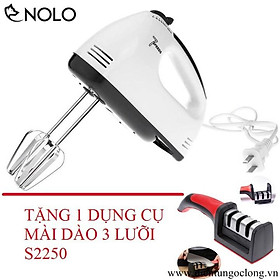 Máy Đánh Trứng Cầm Tay 7 Tốc Độ Tặng Dụng Cụ Mài Dao S2250