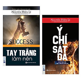 Combo 2 Cuốn Sách Về Kỹ Năng Sống Hay Nhất : Tay Trắng Làm Nên +  Ý Chí Sắt Đá (Tặng kèm Bookmark thiết kế AHA)