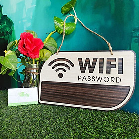 Bảng Wifi Gỗ Decor thông tin TW07