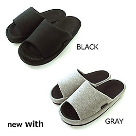 Dép đi trong nhà siêu nhẹ nam nữ màu xám size M Nội địa NHẬT BẢN