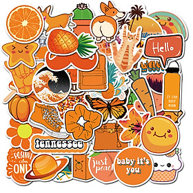 Sticker 50 miếng hình dán Orange Stub - hàng nhập khẩu
