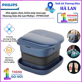 - Bồn ngâm chân, kiêm máy massage chân tự động. Thương hiệu Hà Lan cao cấp Philips - PPM5104F