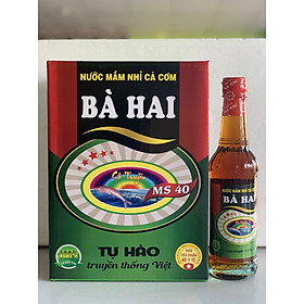 Thùng Nước Mắm Nhĩ Cá Cơm Bà Hai 6 x 330ml