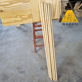 Mua Thanh Gỗ Thông Tròn Phi 2.2cm  dài 50cm Dùng Trang Trí Văn Phòng  Nhà Ở  Rèm Cửa